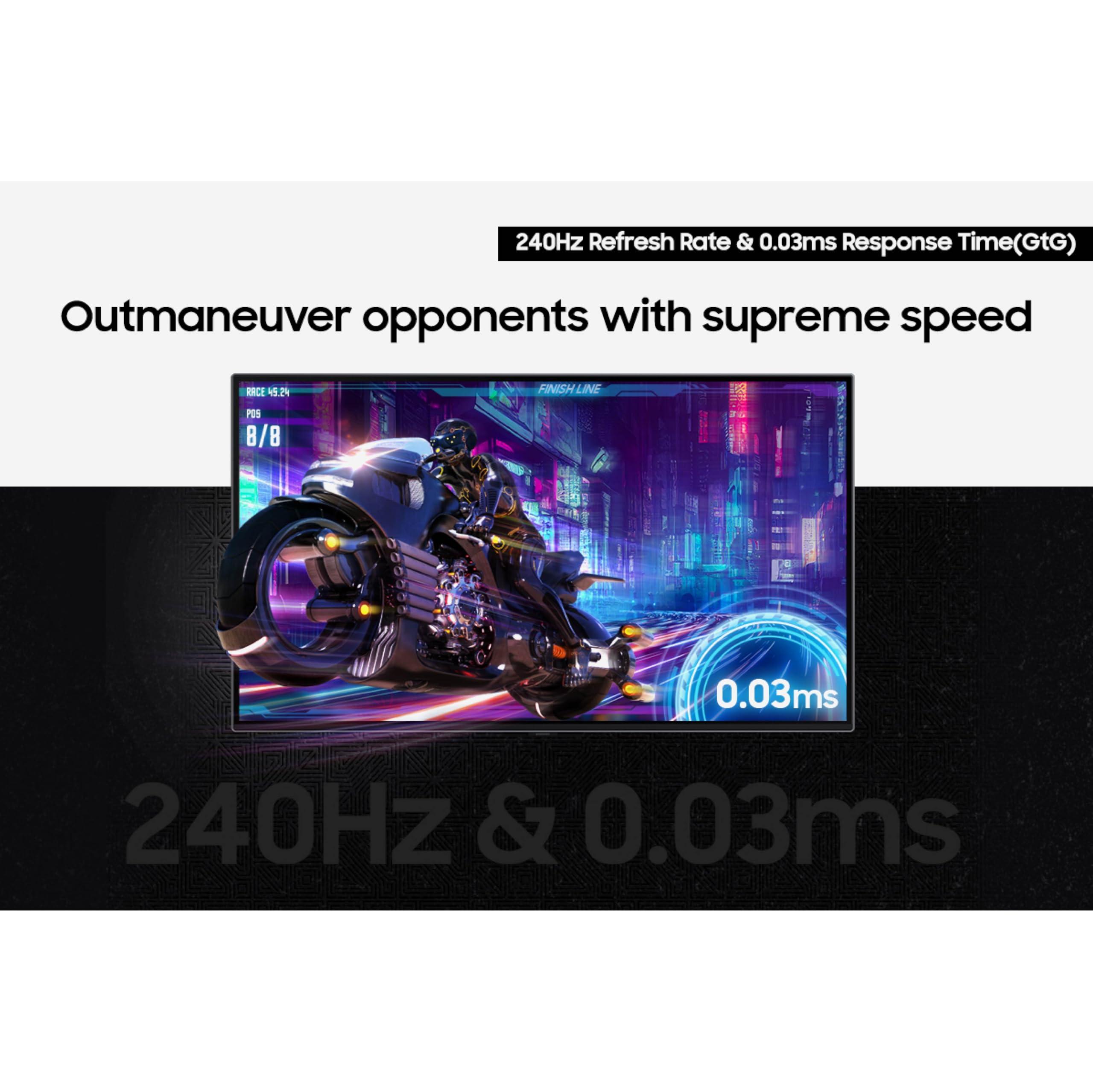 Samsung Samsung 32" Odyssey OLED G8 (G80SD) Series 4K UHD Smart Gaming Monitor w QD-OLED, 240Hz 0.03ms, G-Sync Compatible, Glare-Free Display, Sleek Metal Design, LS32DG800SNXZA, 3 Yr Warranty