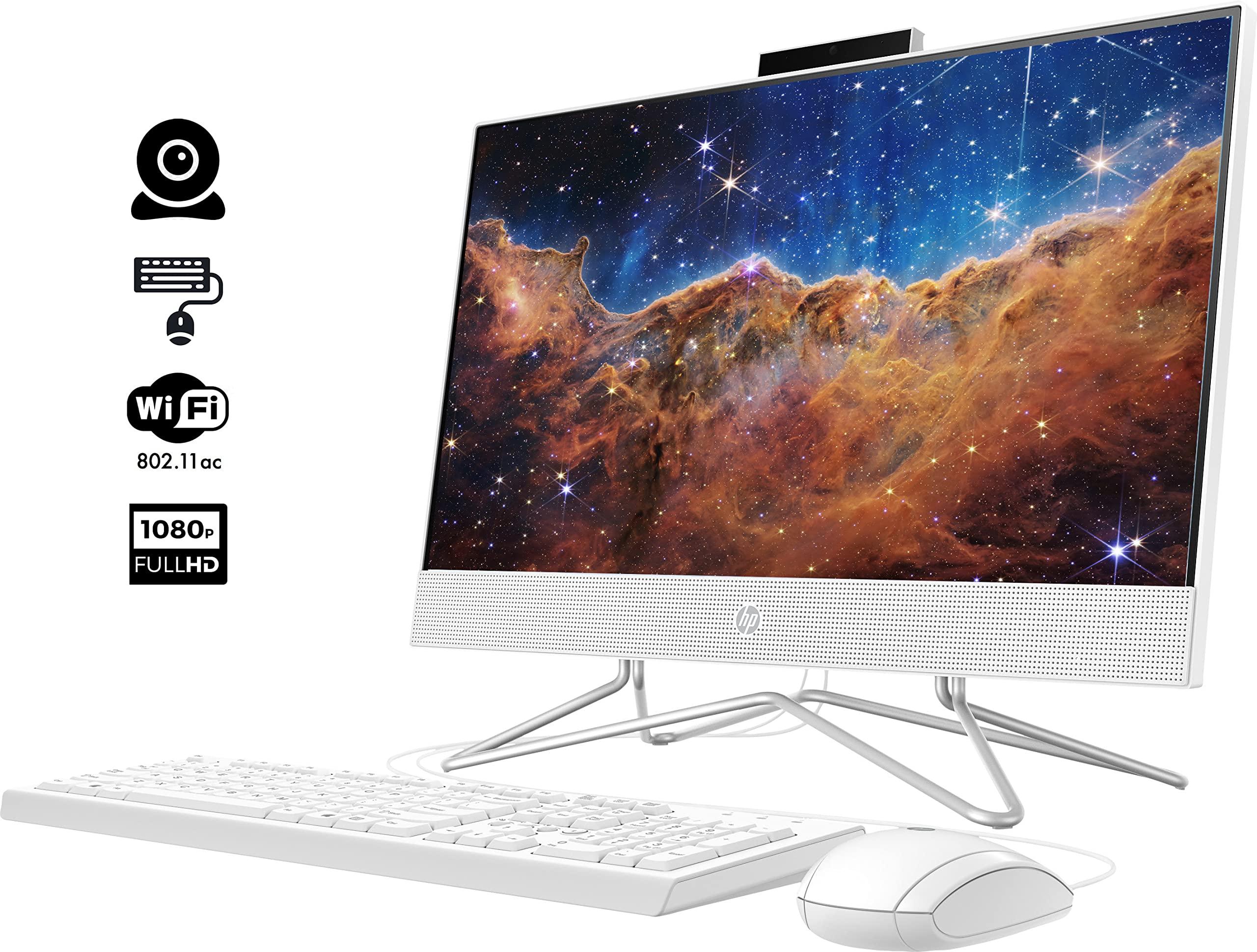HP HP 22-DD0224 21.5" FHD All-in-One Desktop Anti-Glare Intel Celeron J4025 2.0 GHz up to 2.9 GHz 4 GB DDR4 MHz RAM 128 GB SSD Intel UHD Graphics 600 Windows 11 Home