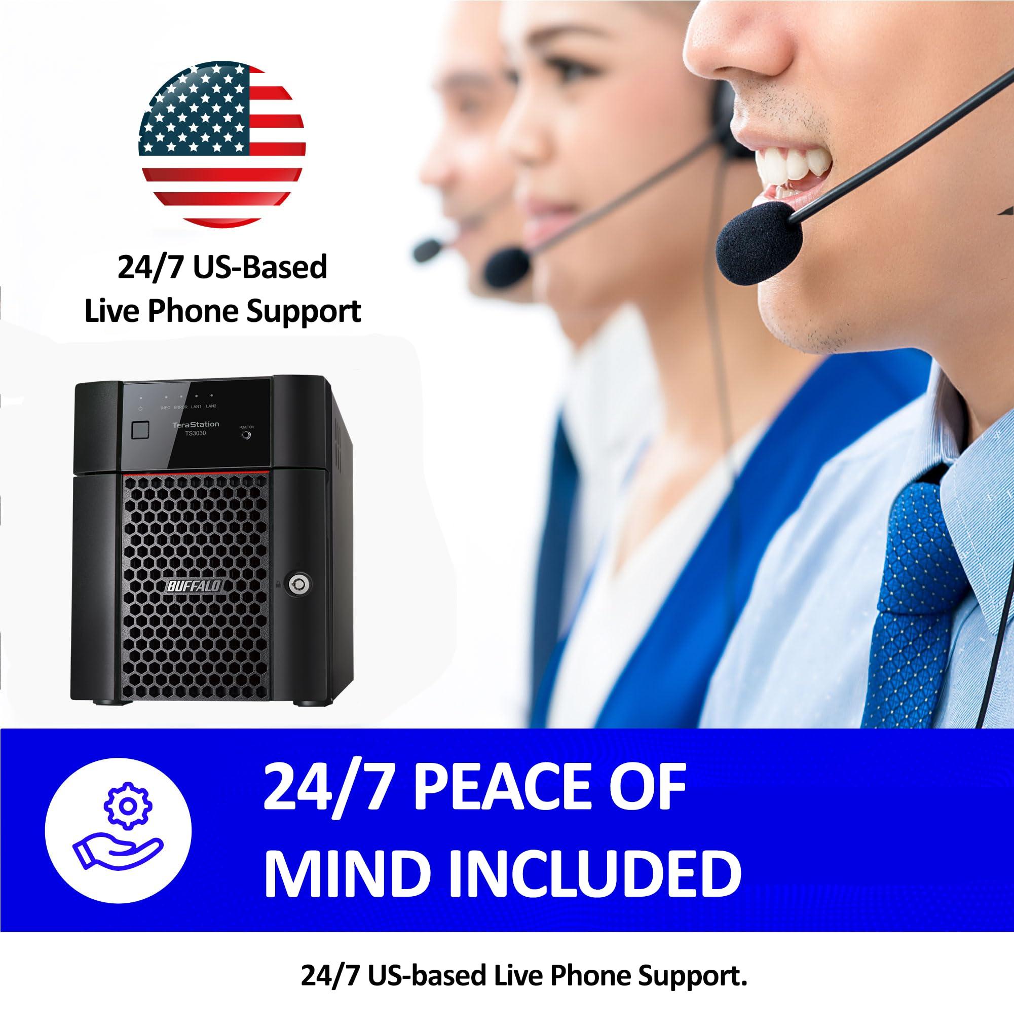 BUFFALO BUFFALO TeraStation 3430DN 4-Bay 8TB (2x4TB) Desktop Small-Med Business NAS w/Hard Drives Included