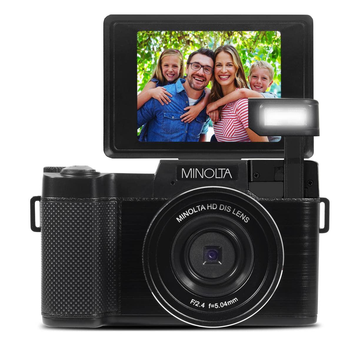 Minolta Minolta MND30 30 MP / 2.7K Ultra HD Digital Camera (Black)