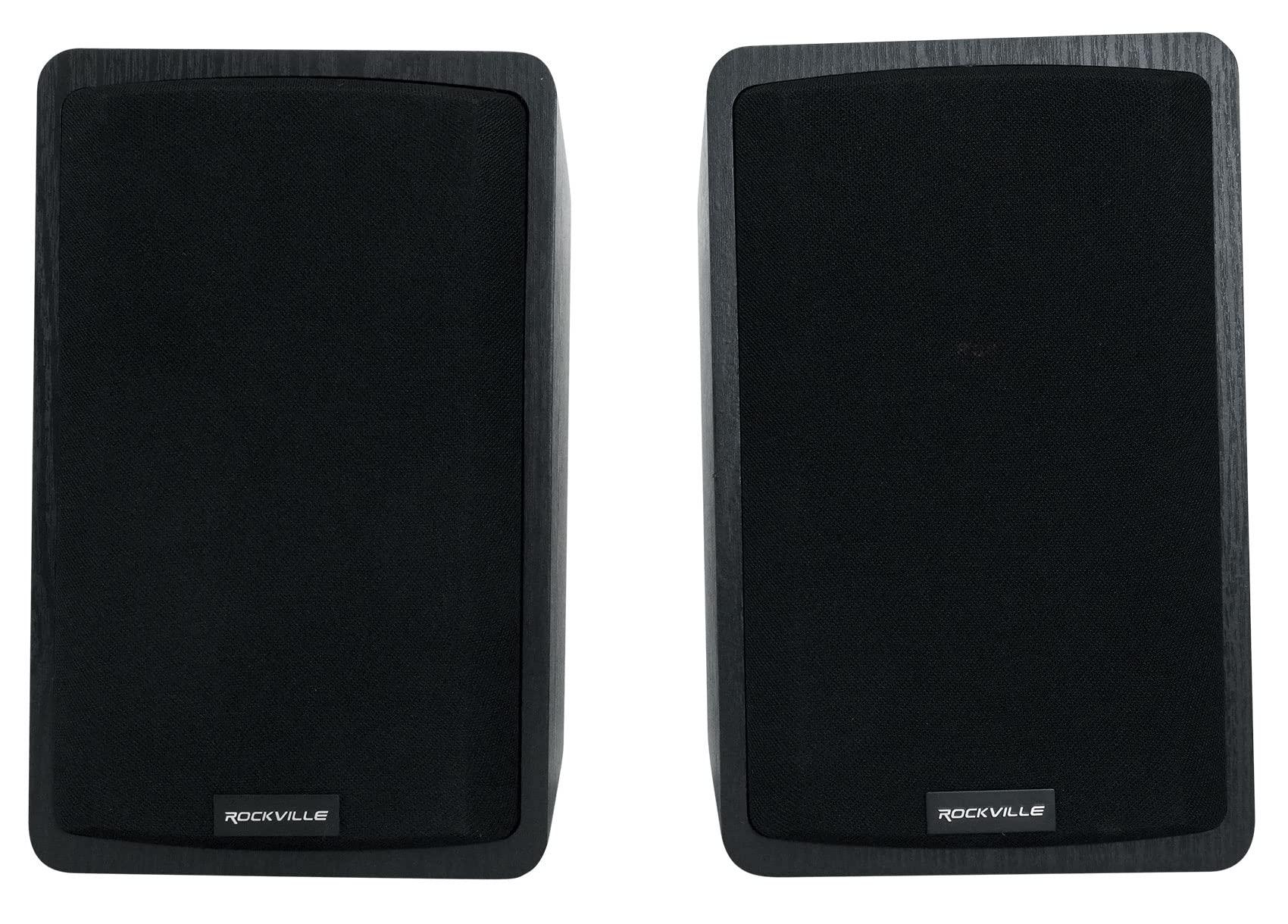 Rockville Rockville ELITE-5B 5.25" Powered Bookshelf Speakers Bluetooth/Optical+29" Stands