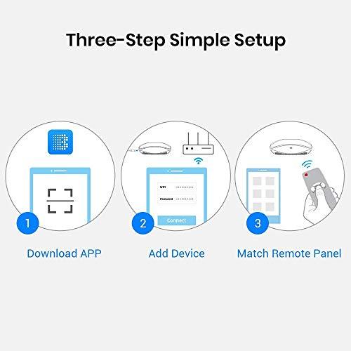 Broadlink BroadLink RM4 pro Smart Remote and Sensor Cable Set RM4 pro S (2.4 GHz Wi-Fi Only), Universal IR RF Remote Control Hub with Temperature Humidity Monitor USB Cable, Works with Alexa & IFTTT