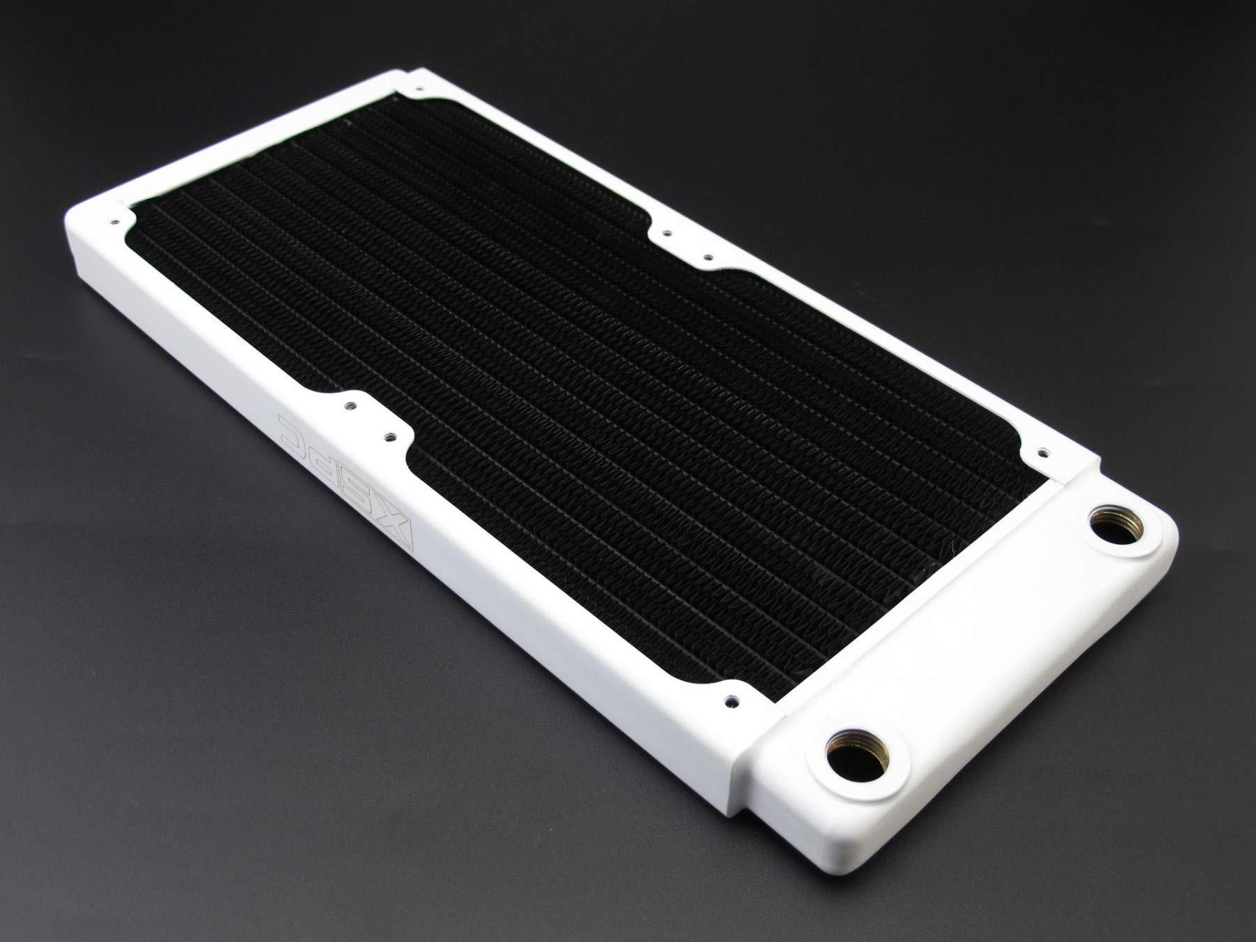 XSPC XSPC TX240 Ultra Thin Radiator, 120mm x 2, Dual Fan, White