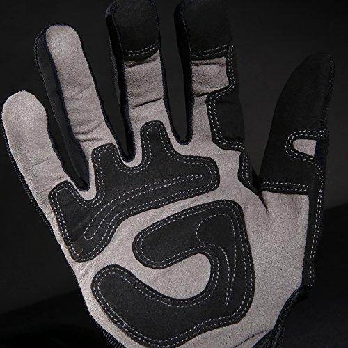 Ironclad Ironclad General Utility Work Gloves GUG, All-Purpose, Performance Fit, Durable, Machine Washable, Sized X-Large, (1 Pair) Black