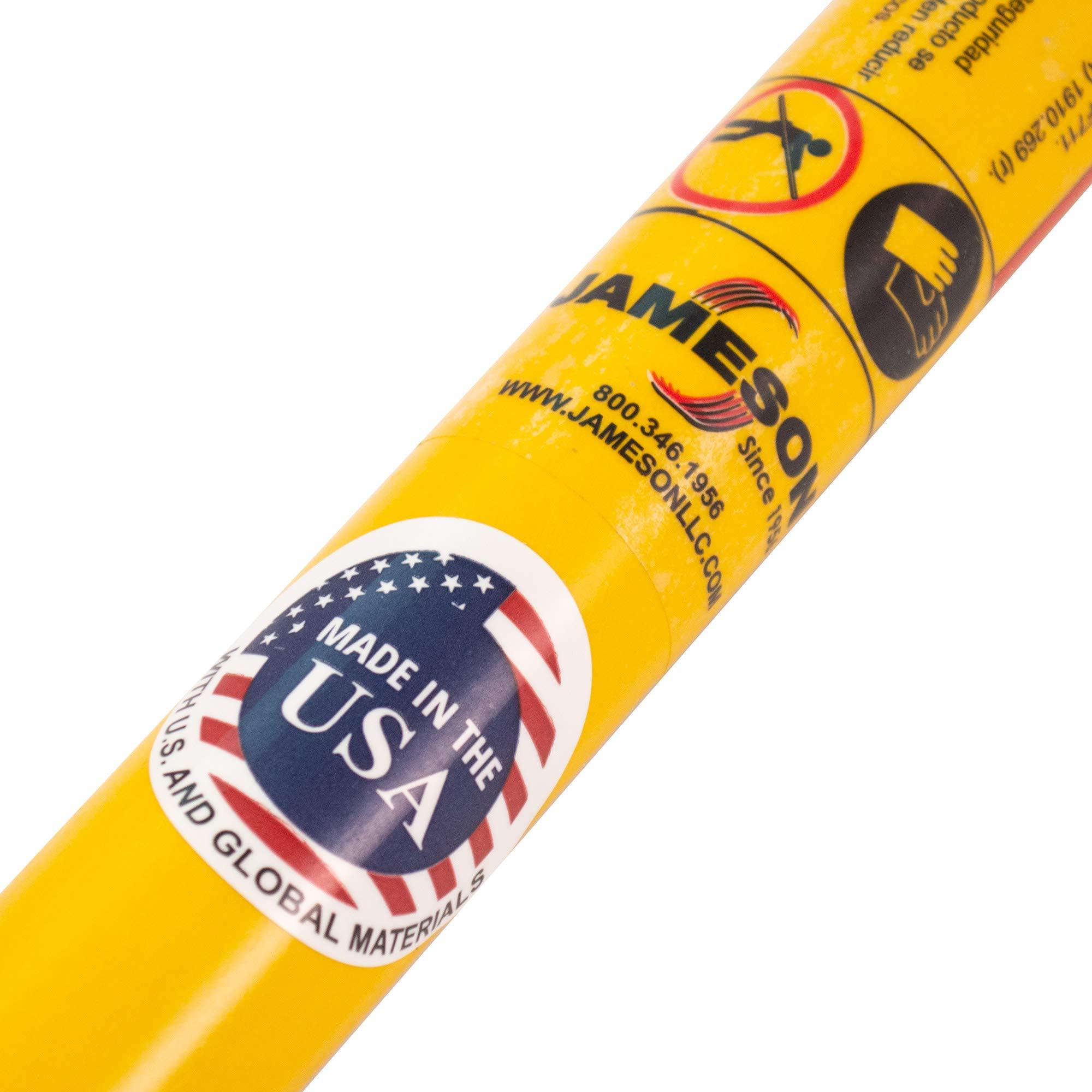 Jameson Jameson FG-6F Professional Hollow Core Base Poles, 6' Yellow