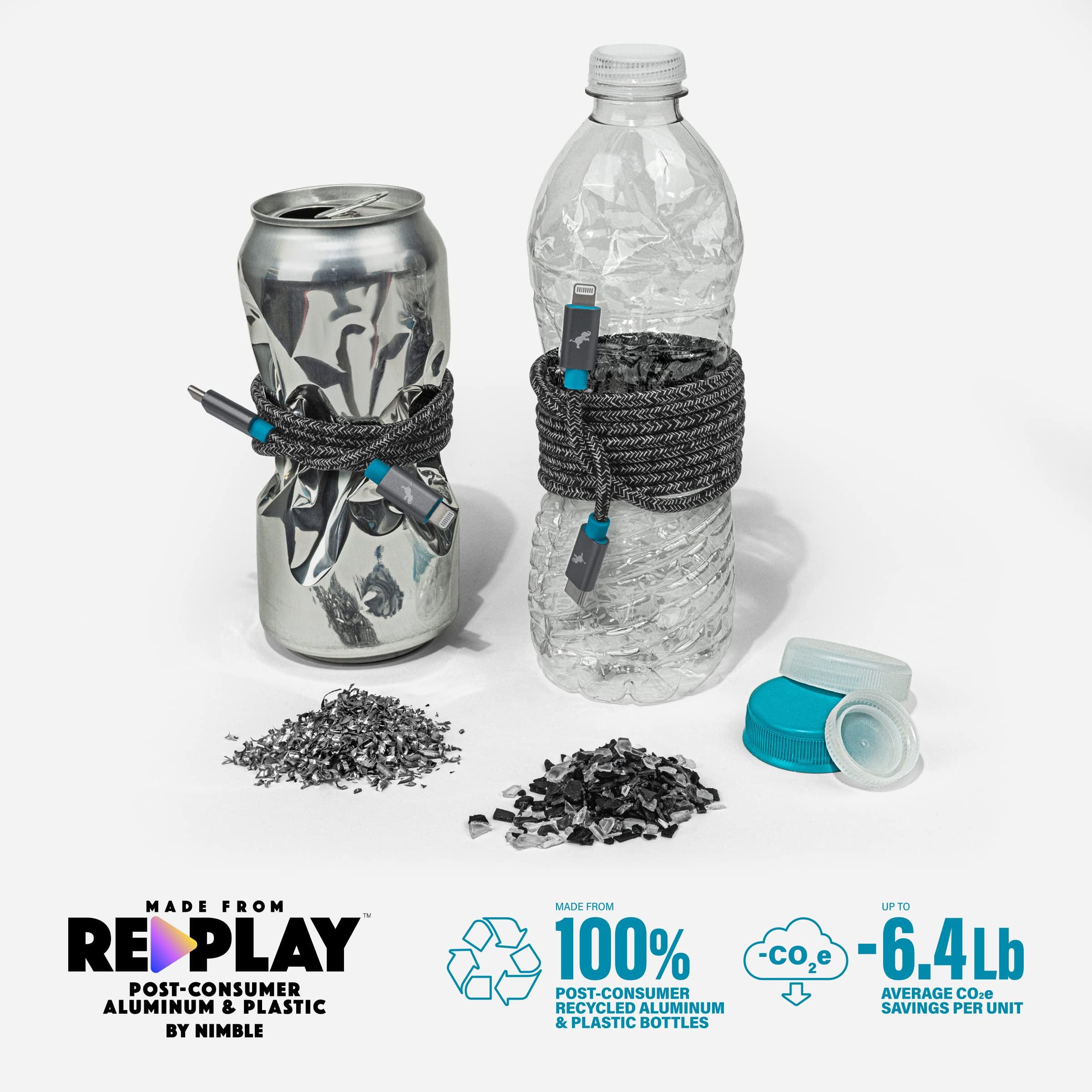 Nimble Nimble USB C to Lightning Cable 3M/10FT [Apple MFi Certified] iPhone Cable Type C iPhone Charger Fast Charging Compatible with iPhone 14 13 12 11 Pro Max X XR 8 7 6Plus SE iPad Airpod