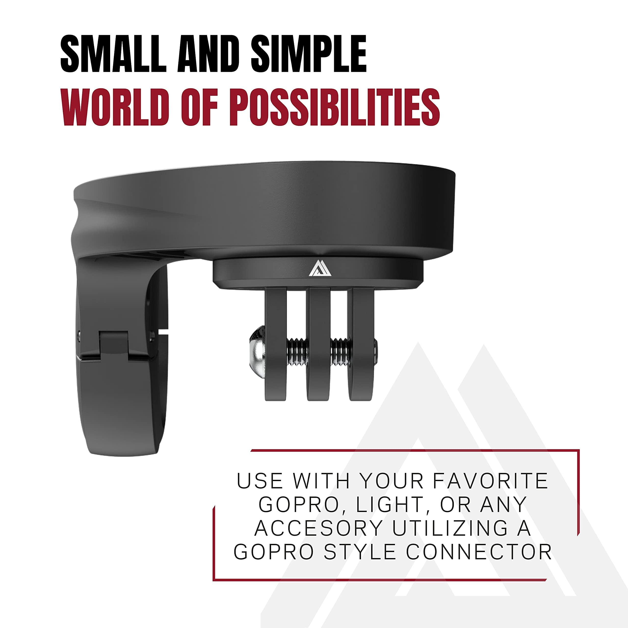 KOM Cycling KOM Cycling Wahoo Elemnt Roam & Elemnt Bolt Out Front Handlebar Mount from GoPro Adapter for Garmin Bike Mounts and Wahoo Elemnt Mounts Bundle