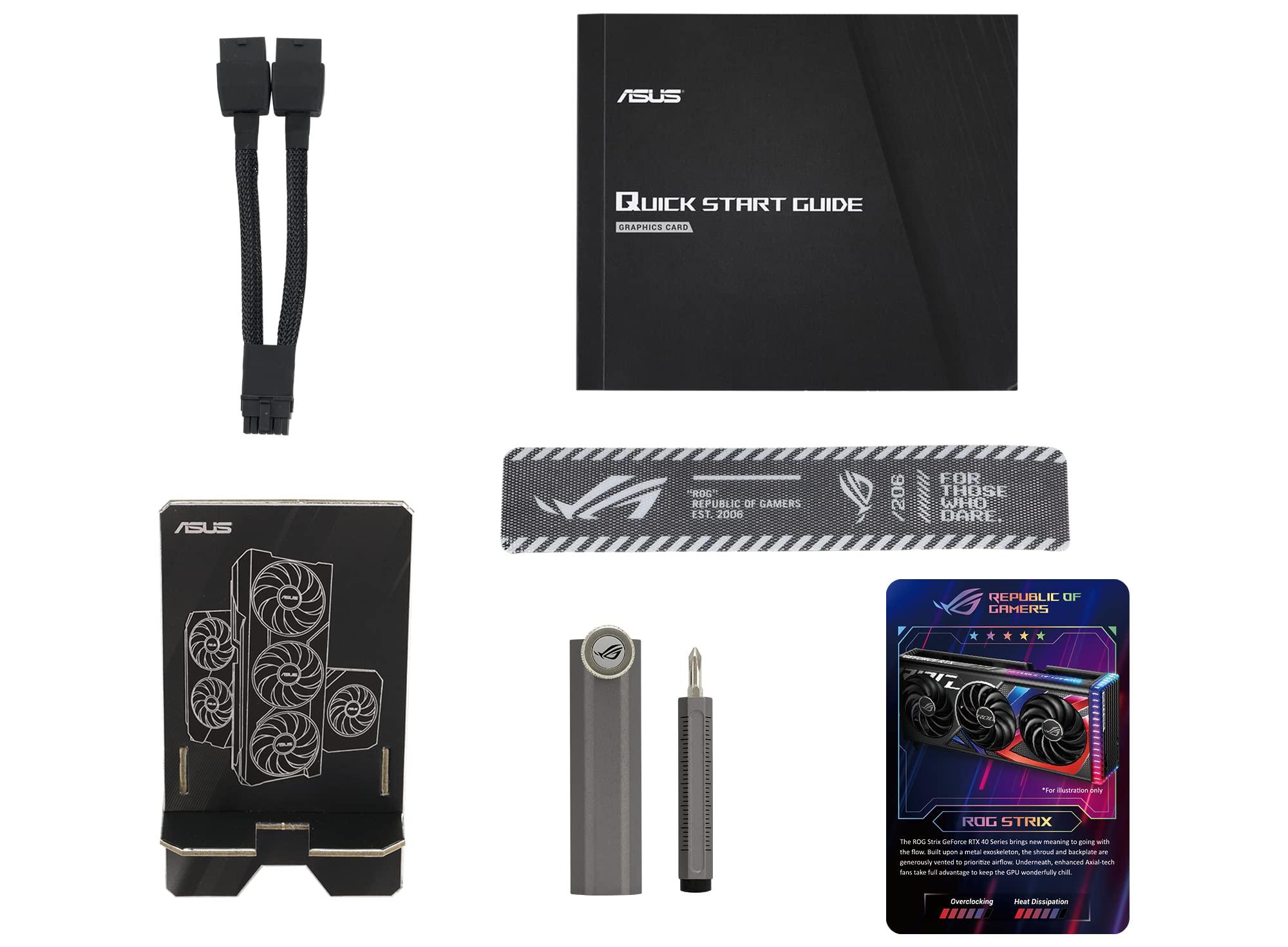 ASUS ASUS ROG Strix GeForce RTX 4070 Super OC Edition Gaming Graphics Card (PCIe 4.0, 12GB GDDR6X, DLSS 3, HDMI 2.1a, DisplayPort 1.4a, Massive Vented Backplate, Power Sensing, Aura Sync)