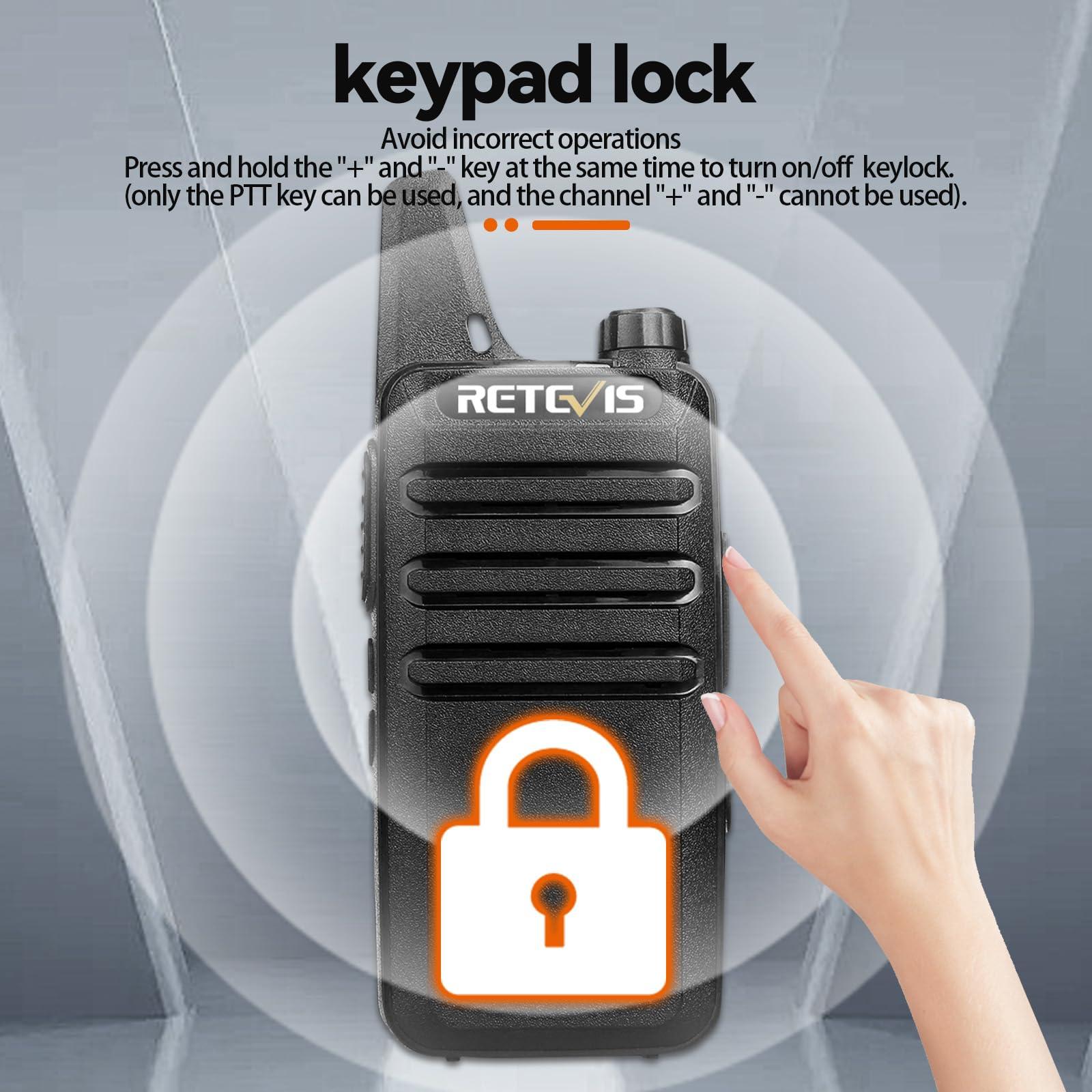 Retevis Retevis RT22 Two Way Radio Long Range Rechargeable,Portable 2 Way Radio,Upgrade Type C Handsfree Walkie Talkies for Adults Cruise Hiking Hunting Skiing(4 Pack)