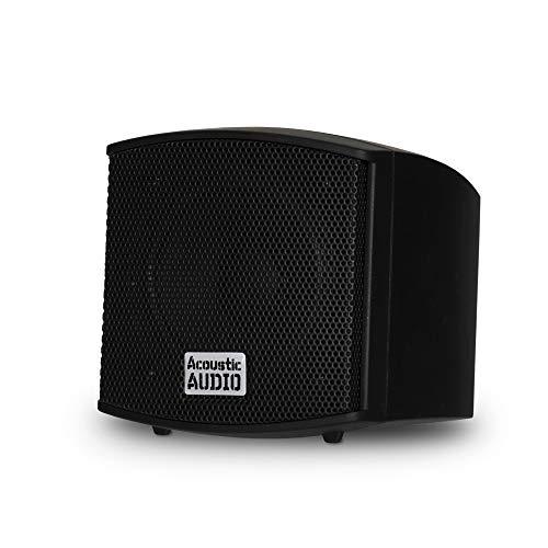 Acoustic Audio by Goldwood Acoustic Audio AA321B Mountable Indoor Black Speakers 600 Watts 3 Piece Set AA321B-3S