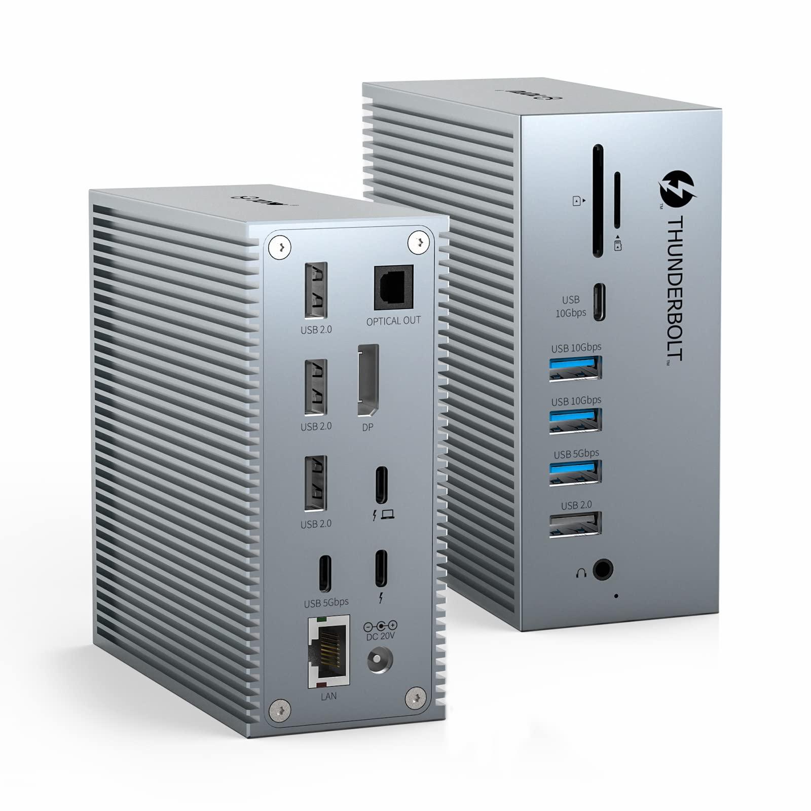 TOTU TOTU 18-in-1 Thunderbolt 3 Docking Station(8K DP)& 7 in 1 4K HDMI USB C Hub