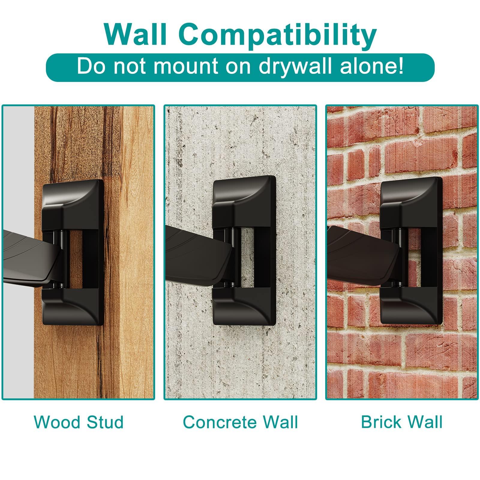 MOUNT PRO MOUNT PRO Monitor Wall Mount for 13 to 32 Inch Computer Screens and Universal Non-VESA Monitor Mount Adapter