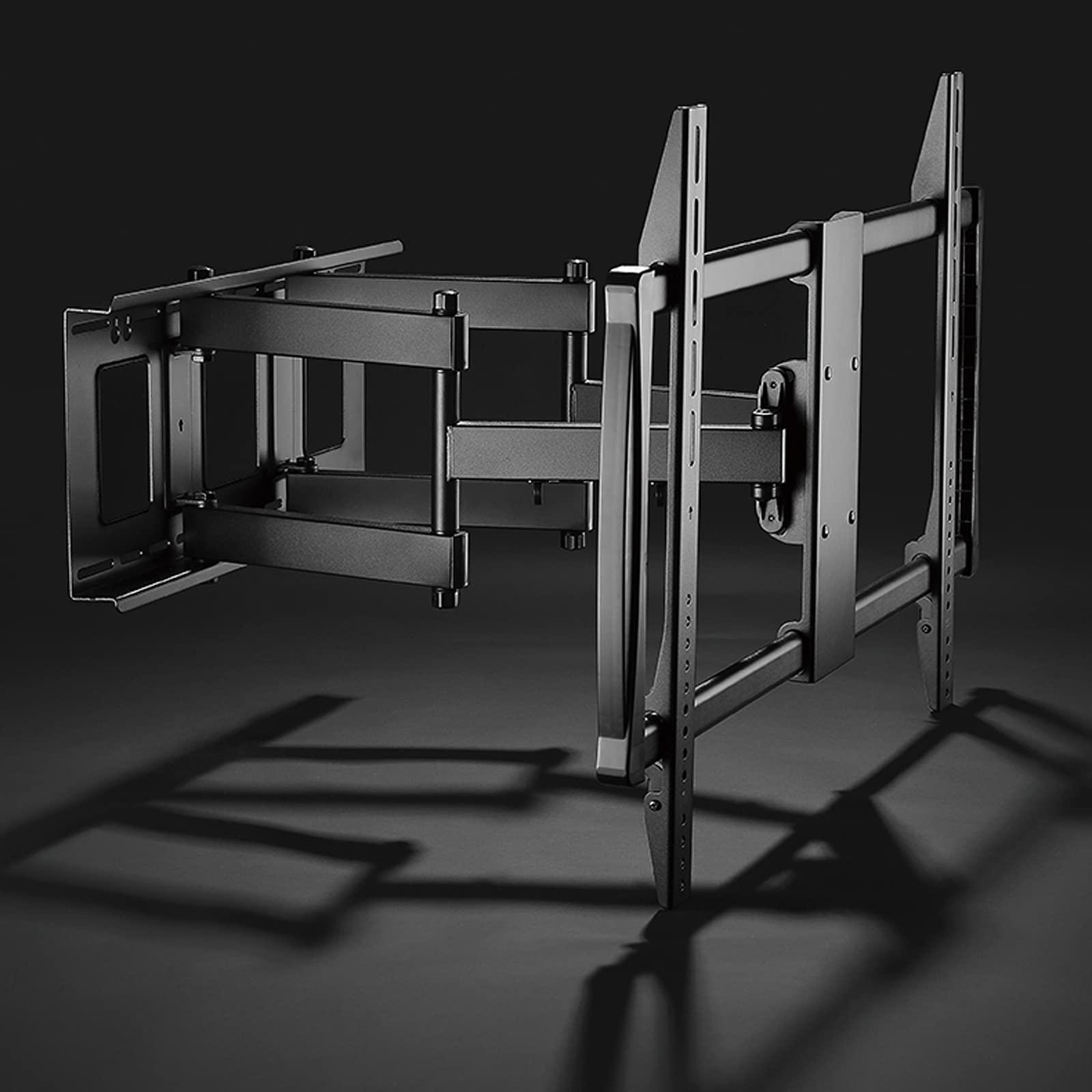 QTBH TV Mounts Universal TV Stand Wall-mounted TV Bracket Full Motion Articulating Arms Extension Tilt Rotation TV Bracket Heavy-duty Steel TV Bracket, Max VESA 900x600mm Up to 176lbs TV Stand TV wall moun