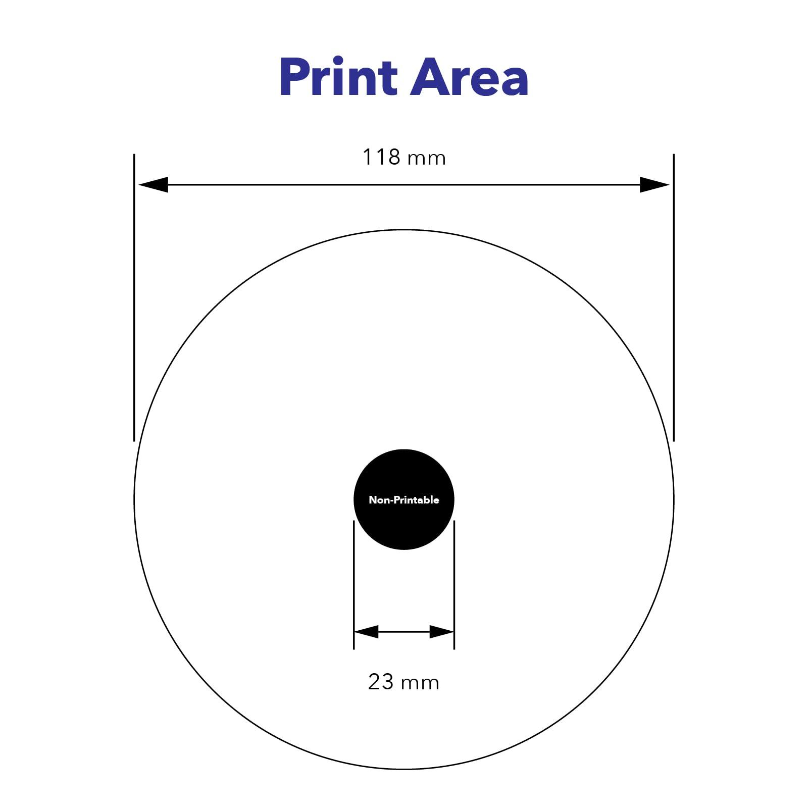Verbatim Verbatim DVD-R Blank Discs 4.7GB 16X DataLifePlus White Inkjet Printable Recordable Disc Hub Printable - 100pk Tape Wrap 97016