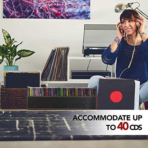 CD Storage Box with Powerful Opening CD Tray Holds 40 CD