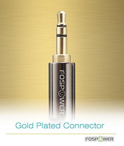 FosPower FosPower Audio Cable (15 FT), Stereo Audio 3.5mm Auxiliary Short Cord Male to Male Aux Cable for Car, Apple iPhone, iPod, iPad, Samsung Galaxy, HTC, LG, Google Pixel, Tablet & More