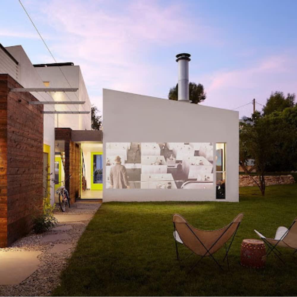 SmarterSurfaces SmarterSurfaces Outdoor Projector Screen Paint 145ft | Standard 4K HD Projections | Weather, UV and Crack Resistant Projectable Wall Paint | Wipeable (Gain Value 1.26)