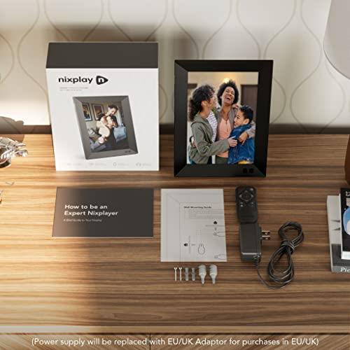 Nixplay Nixplay 10.1 inch Smart Digital Photo Frame with WiFi (W10J) - Black - Share Photos and Videos Instantly