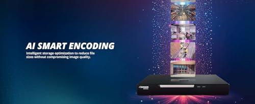 Defender Defender AI Powered Sentinel 4K Wired PoE Security Camera System with 12TB 16Ch NVR, 16 Outdoor Surveillance Metal 8MP/4K Cameras, Smart AI Human Detection, Blue-Red Flashing Deterrence, Mobile App