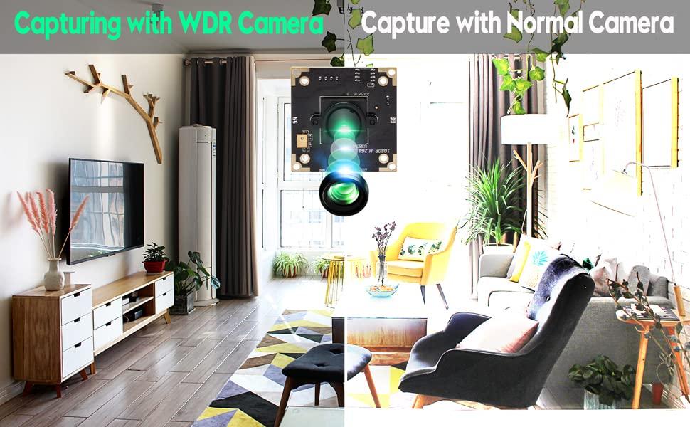 ELP ELP USB Camera WDR H.264 3megapixel 1536p Camera Module for Computer,3mp AR0331 Camera Module with Microphone Mini UVC USB2.0 Webcam Board,WDR 100db 3.7mm Pinhole Hidden USB Camera Module for Most OS