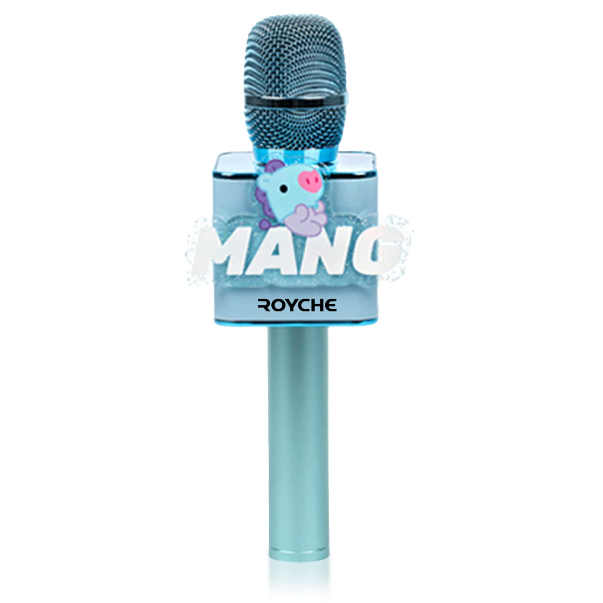 ROYCHE ROYCHE BTS Bluetooth Wireless Mic & Speaker, All Seven BTS Characters in Their Own Cute Colors (MANG)