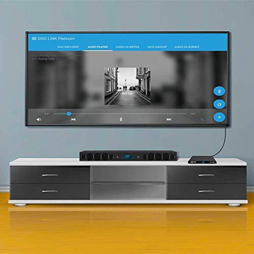 archgon Archgon External CD DVD Drive Support Android TV, Smartphone, Tablet and Projector | Free Android APP Available | Windows 10 and Mac Compatible | Model Stream Mini Pro