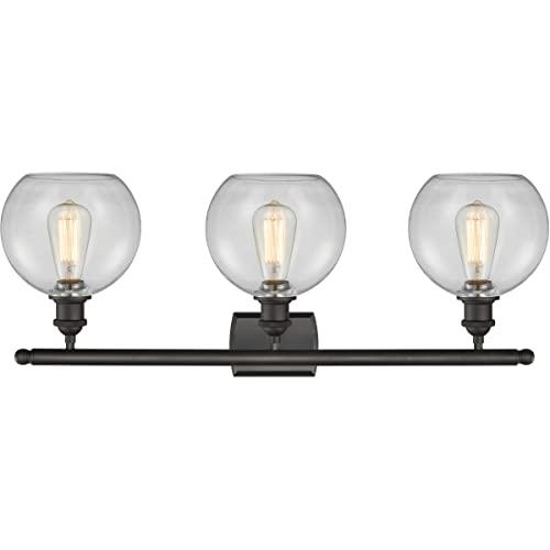 Innovations Innovations 516-3W-OB-G122-LED 3 Light Vintage Dimmable LED Bathroom Fixture, Oil Rubbed Bronze