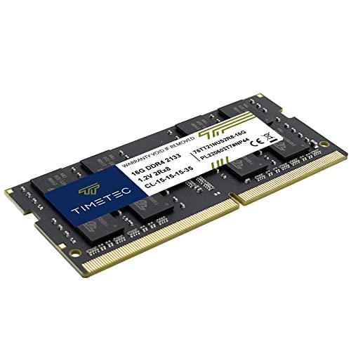 Timetec Timetec 32GB KIT(2x16GB) DDR4 2133MHz PC4-17000 Non-ECC Unbuffered 1.2V CL15 2Rx8 Dual Rank 260 Pin SODIMM Laptop Notebook PC Computer Memory RAM Module Upgrade (32GB KIT(2x16GB))