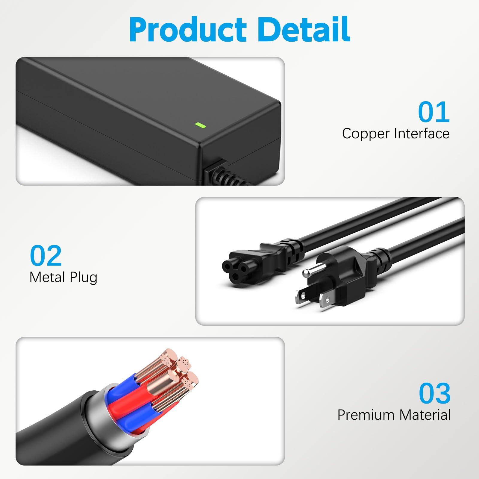 LJO-EEIH 19V Charger for JBL Xtreme, Xtreme 2, Xtreme Portable, Extreme, Extreme 2, JBL Boombox 1 2 Wireless Bluetooth Boost TV Speaker Charger Power Cord