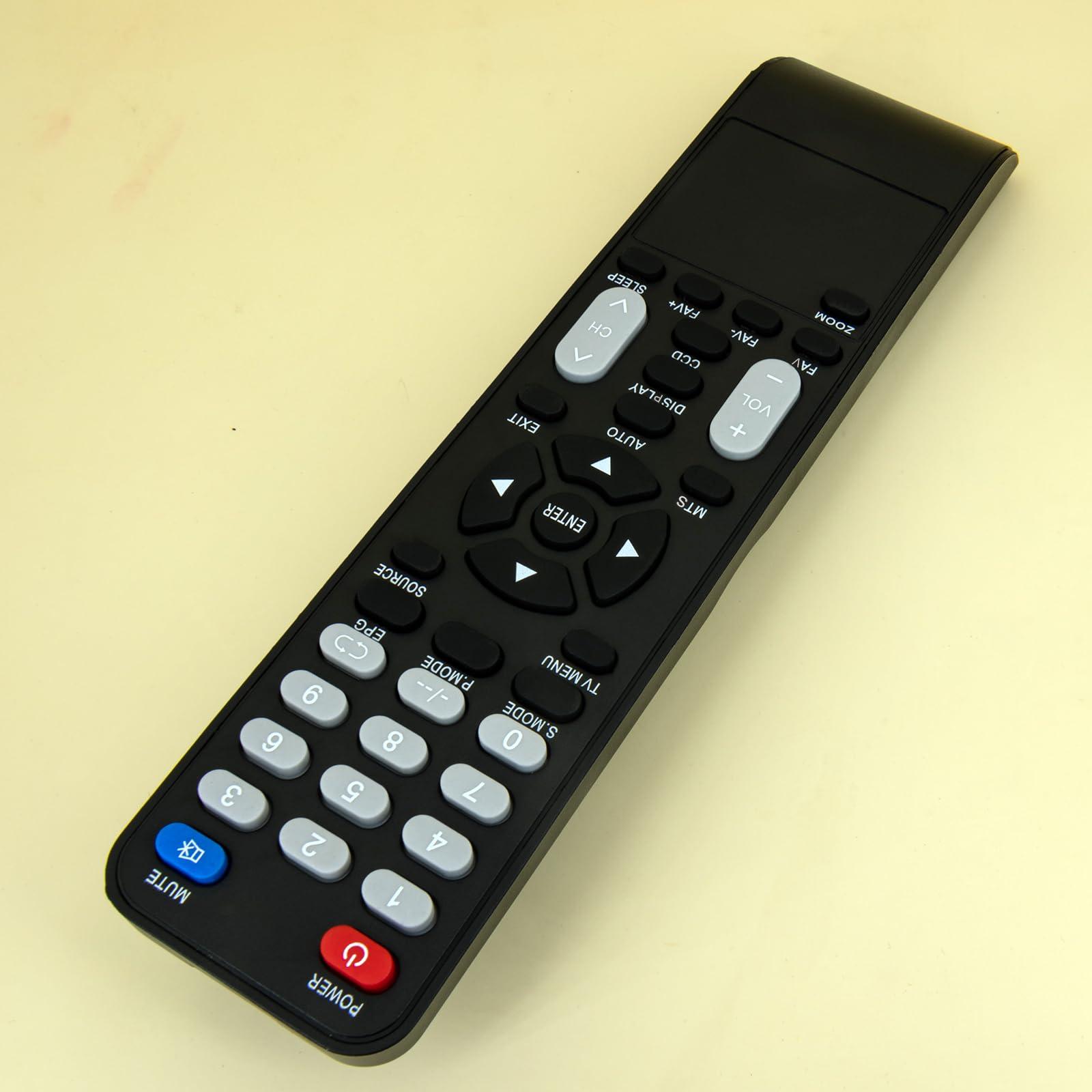 XINJISHIMIN Replacement Remote Control for Pyle PTVDLED22 PTVLED23 PTVDLED24 PTVLED32 PTVDLED33 PTVLED50 LCD LED HDTV TV Player