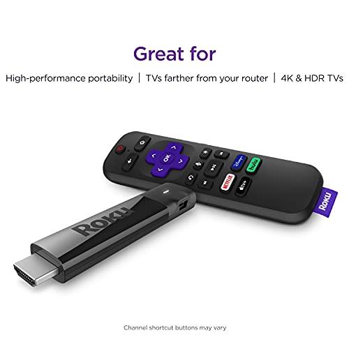 Roku Roku Streaming Stick+ | HD/4K/HDR Streaming Device with Long-range Wireless and Roku Voice Remote with TV Controls