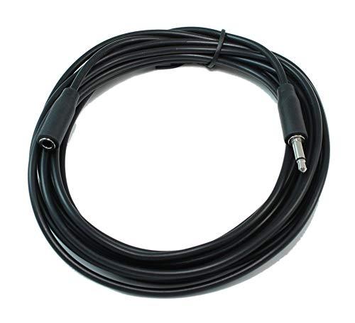 My Cable Mart MyCableMart 12ft 3.5mm Slim Mono TS (2 Conductor) Male to Female Audio Extension Cable