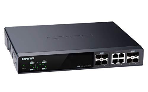 QNAP QNAP QSW-M804-4C 10GbE Managed Switch, with 4-Port 10GbE SFP+/RJ45 Combo and 4-Port 10GbE SFP+ Gigabit