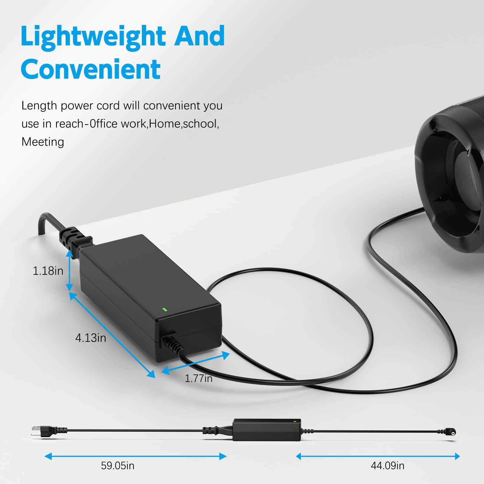 LJO-EEIH 19V Charger for JBL Xtreme, Xtreme 2, Xtreme Portable, Extreme, Extreme 2, JBL Boombox 1 2 Wireless Bluetooth Boost TV Speaker Charger Power Cord