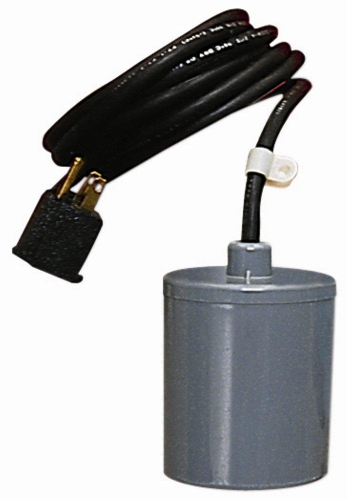Little Giant Little Giant RFSN-9 115-Volt, Maximum 13-Amp - 1/2 HP, Pump Down Piggyback Tethered Float Switch for Pond, Sump, Sewage or Effluent Systems, 15-Ft. Cord, Grey, 599117