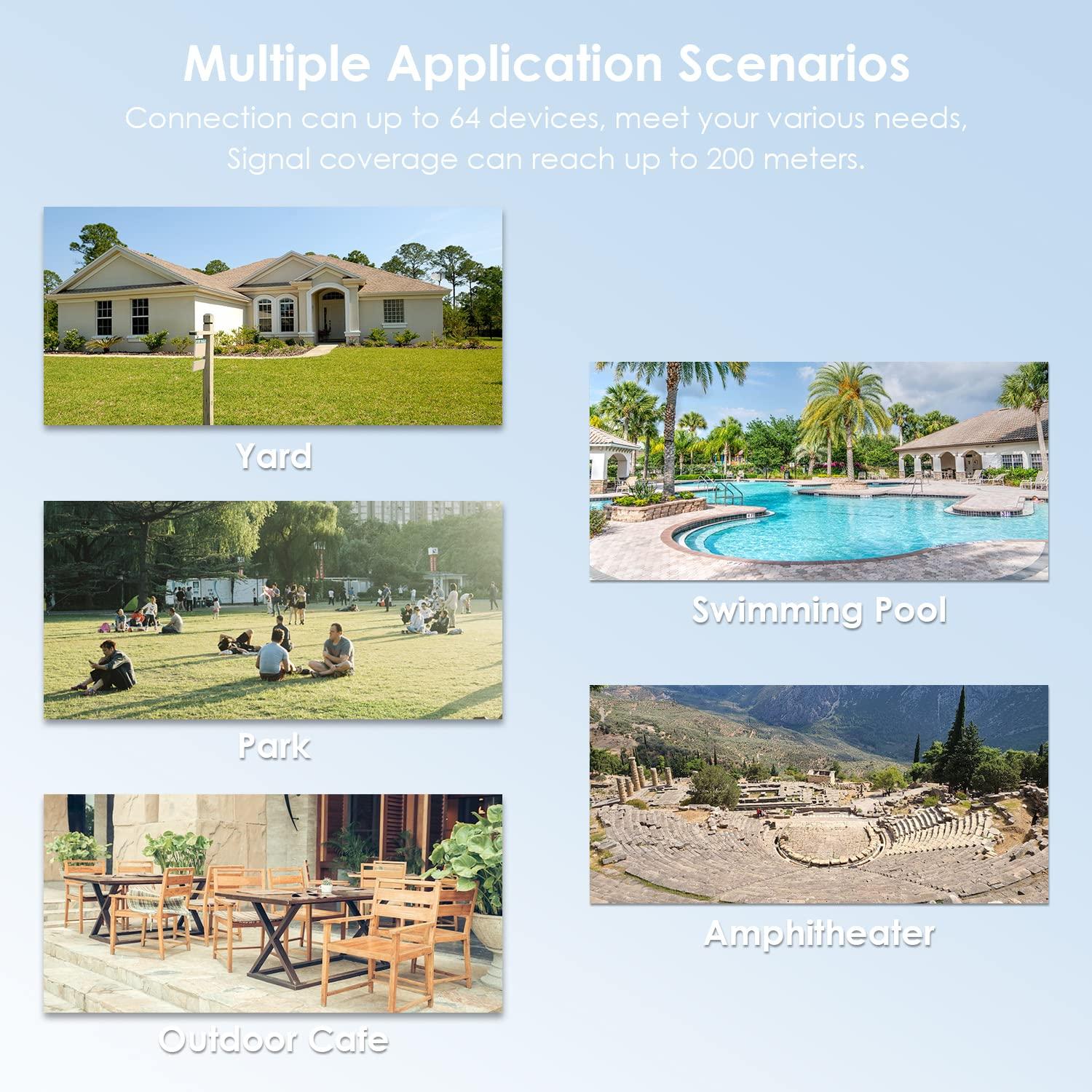 WAVLINK WAVLINK 2025 AC1200 Outdoor WiFi Extender, Long Range Dual Band WiFi Signal Booster Weatherproof with PoE Powered, Gigabit Port, Supports Router/AP/Repeater Modes for Garage,Camping/RV