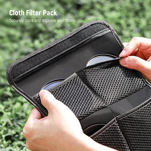 Neewer NEEWER 77mm ND Lens Filter Kit: UV, CPL, FLD, ND2, ND4, ND8, Lens Hood and Lens Cap Compatible with Canon Nikon Sony Panasonic DSLR Cameras with 77mm Lens