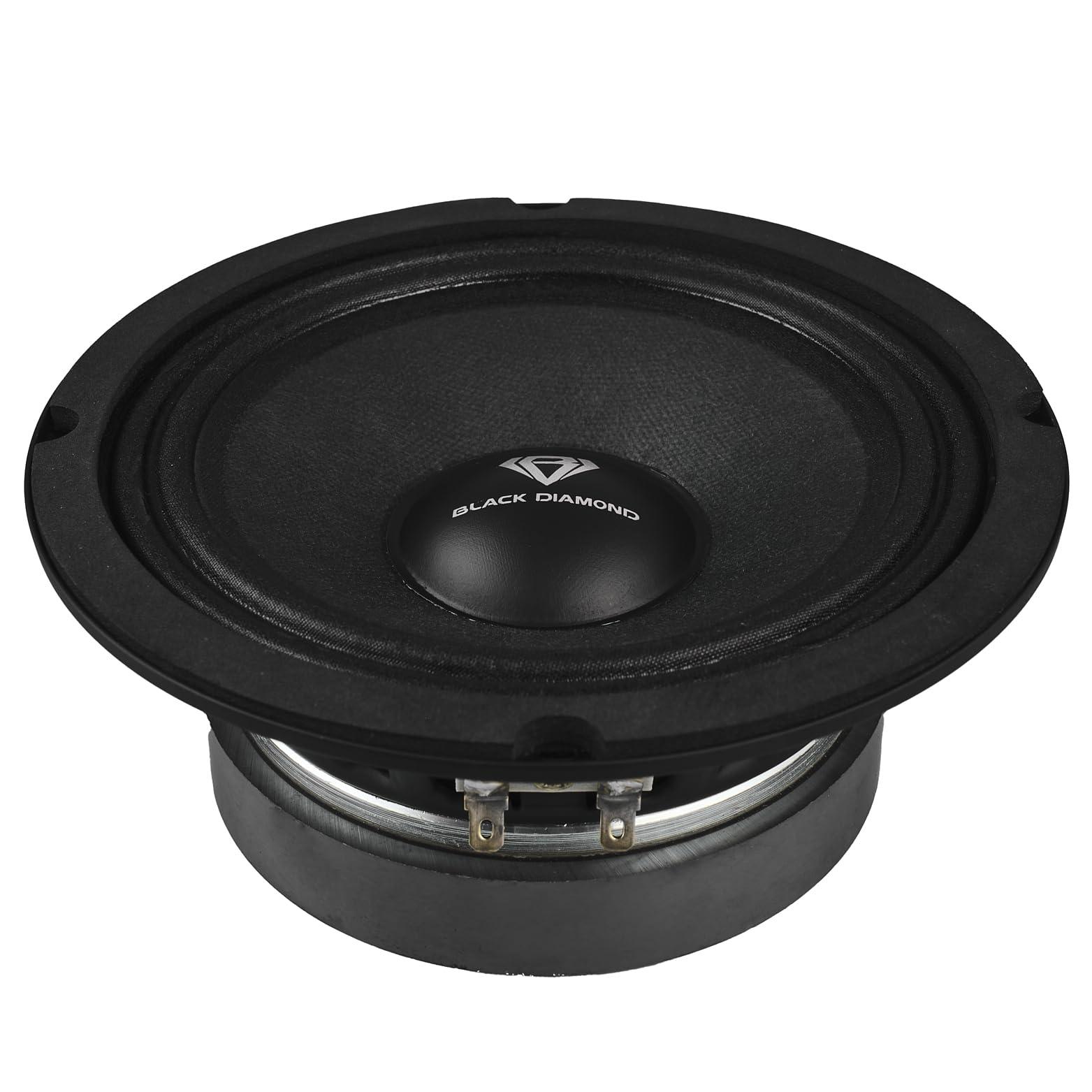 BLACK DIAMOND BLACK DIAMOND Dia-M6 6.5\" Mid Range Loudspeaker with Bullet 450 Watts 8-Ohm (1 Speaker)