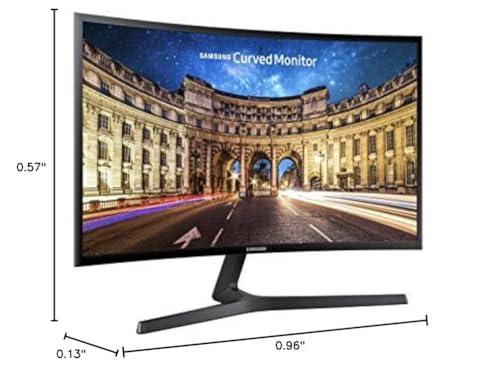 SAMSUNG SAMSUNG 27\" CF39 Series FHD 1080p Curved Computer Monitor, Ultra Slim Design, AMD FreeSync, 4ms response, HDMI, DisplayPort, VESA Compatible, Wide Viewing Angle, LC27F398FWNXZA, Black
