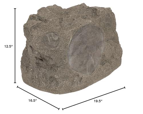 Proficient Audio Proficient Audio PAS-RS8SI-SB Model RS8Si DVC/SST Outdoor Rock Speaker, Shale Brown; 8" Injection-Molded TCC Filled Polypropylene Cone; Low Diffraction Aluminum Grilles; Dual Voice Coil Woofer