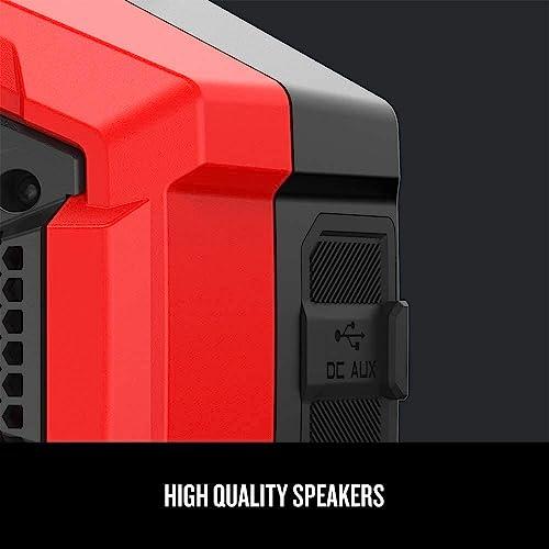 Craftsman CRAFTSMAN V20 Wireless Portable Bluetooth Speaker, Tool Only (CMCR001B), Red