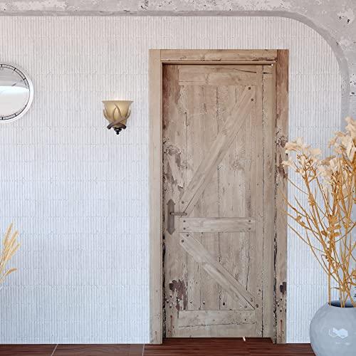 VAXCEL VAXCEL Yoho 1 Light Bronze Rustic Antler Flush Wall Sconce Cream Glass