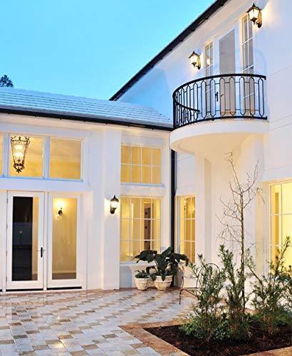 Spolico Dusk to Dawn LED Lights Bulb,Photocell Sensor Bulb, Auto Turn On/Off, ST58 ST19 60W Edison Replacement, E26 8W 800lm,Warm White 2700K for Outdoor Wall Light Fixture Garden Garage Porch Pack of 2