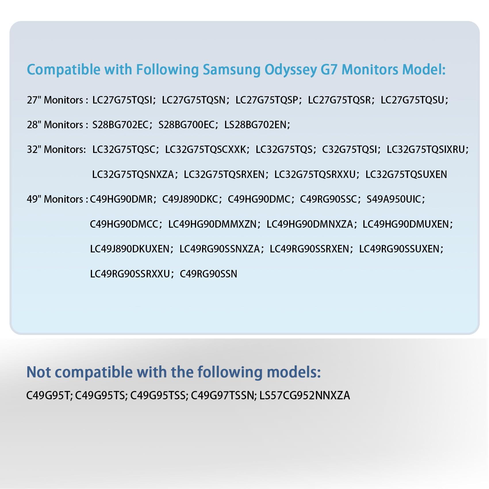 Tjyuze BN96-42913A/BN61-14898A Wall Mount Adapter Bracket Compatible with Samsung Odyssey G6 VESA G7 27\" 28\" 32\" 49\" LC27G75T S28BG702EC LC32G75T C49HG90D C49J890D S49A950UIC C49RG90SSN