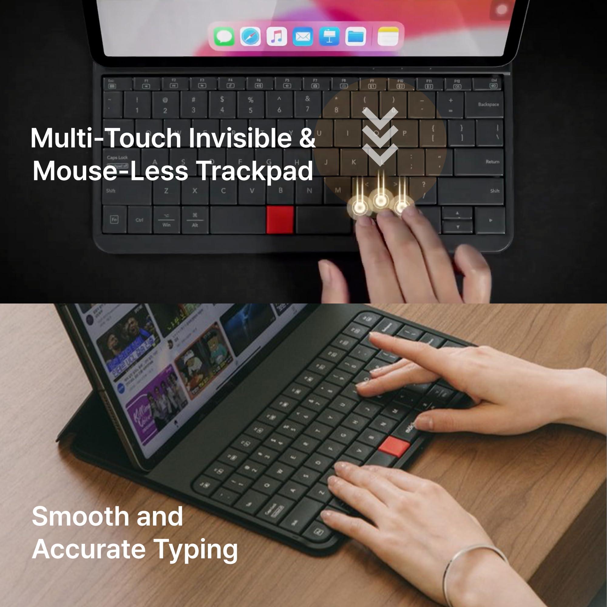 MOKIBO Mokibo Fusion Keyboard, iPad Pro 11 Case, Wireless Touchpad Keyboard with Built-in Trackpad, Bluetooth