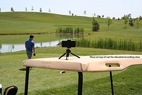 Golf Gadgets Golf Gadgets® - Folding Tripod Swing Recording System | Smartphone Tripod Setup. Great for The Range, or Course. Compatible with Most Phones. (Tripod Phone Mount)
