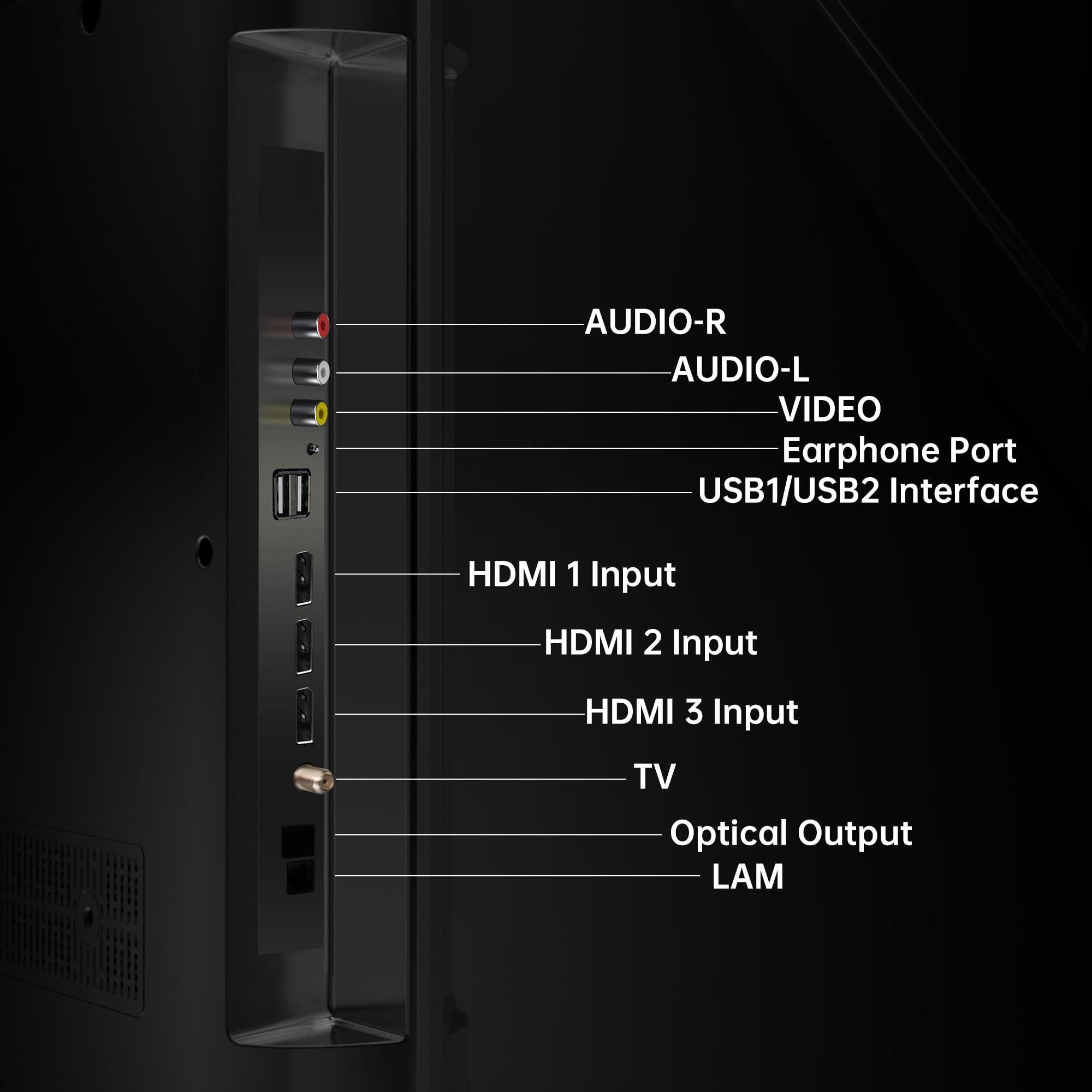 Horion Horion 55-inch Smart TV (55P6D,2025) - 4K UHD LED TV P6D Series with WebOS 22, Ultra Slim Television with Mega Contrast, HDR10, MEMC, Dolby Atmos - Streaming Live TV, Bluetooth, Hdmi, WiFi
