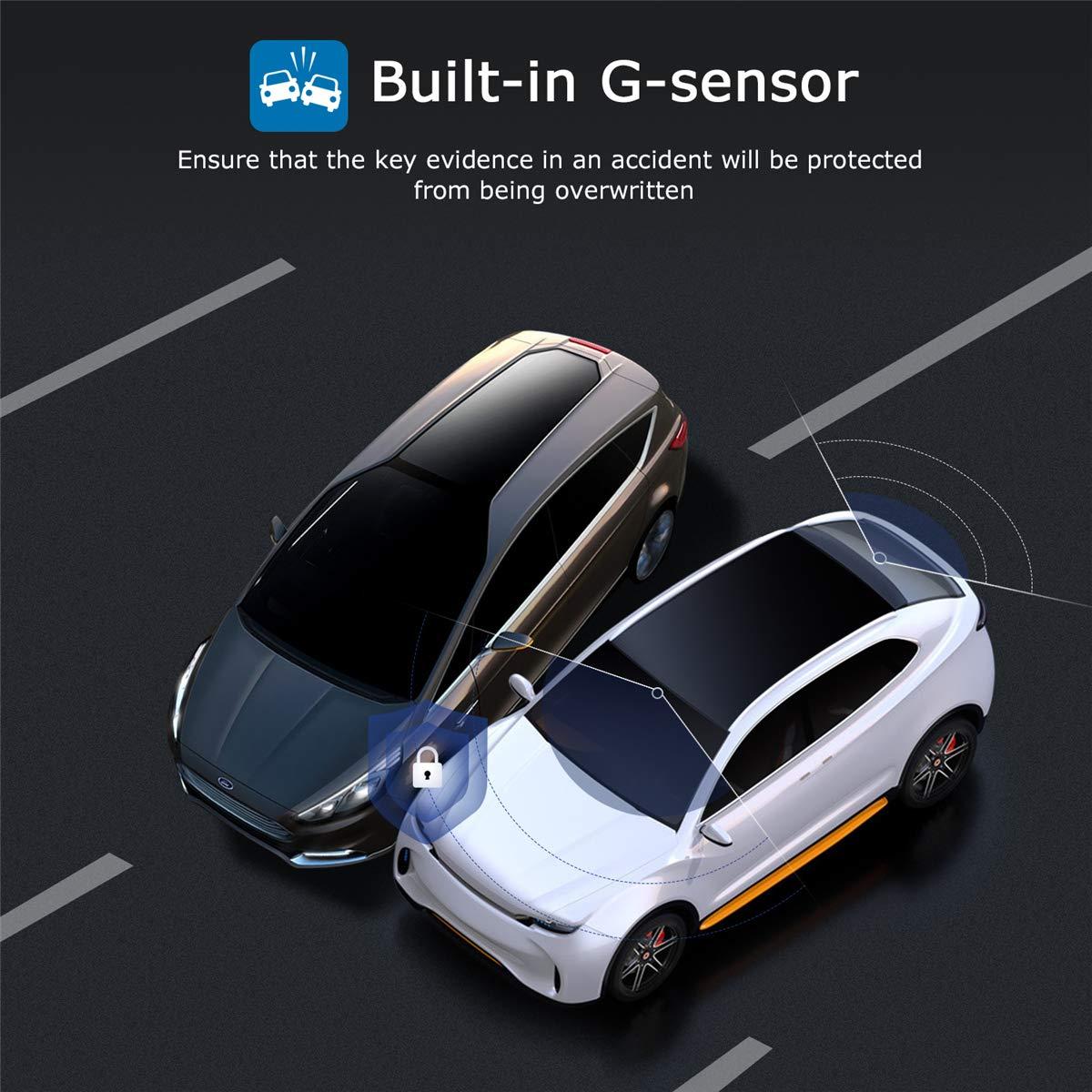 ORSKEY ORSKEY Dash Cam Front and Rear 1080P Full HD Dual Dash Camera in Car Camera Dashboard Camera Dashcam for Cars 170 Wide Angle with 3.0" LCD Display Night Vision and G-Sensor2024