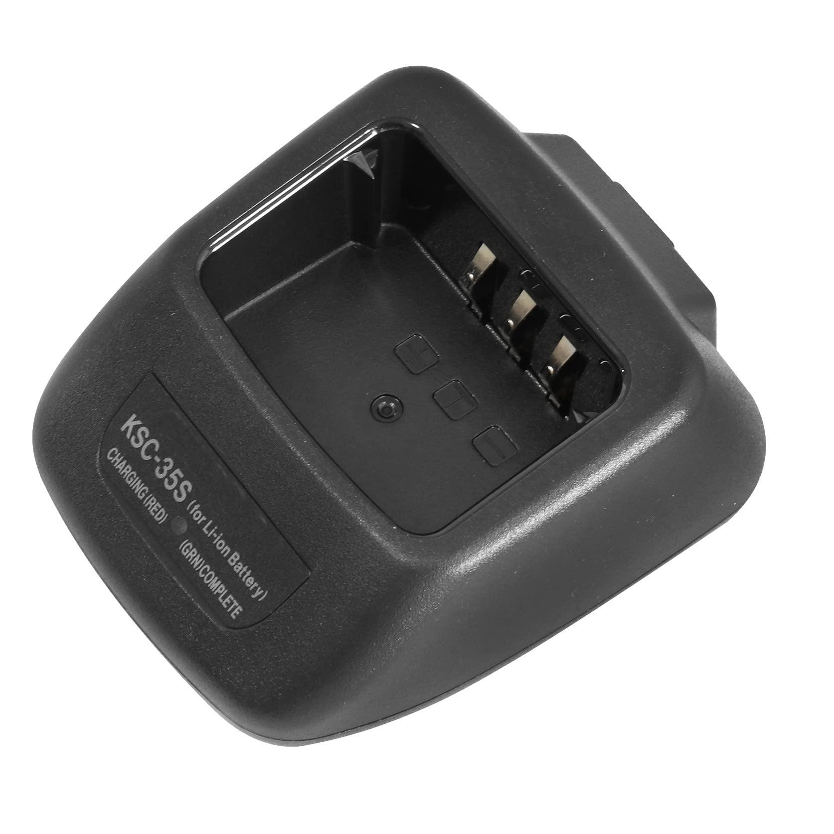 DirectNine Basics KSC-35S KNB-45L Battery Rapid Charger Base for TK3400 TK2400 TK2402 TK2300 TK-3400 TK-2200LP TK-2300VP TK-3200L TK-3302UK Walkie Talkie KNB-63L KNB-65L KNB-69L Li-ion Battery