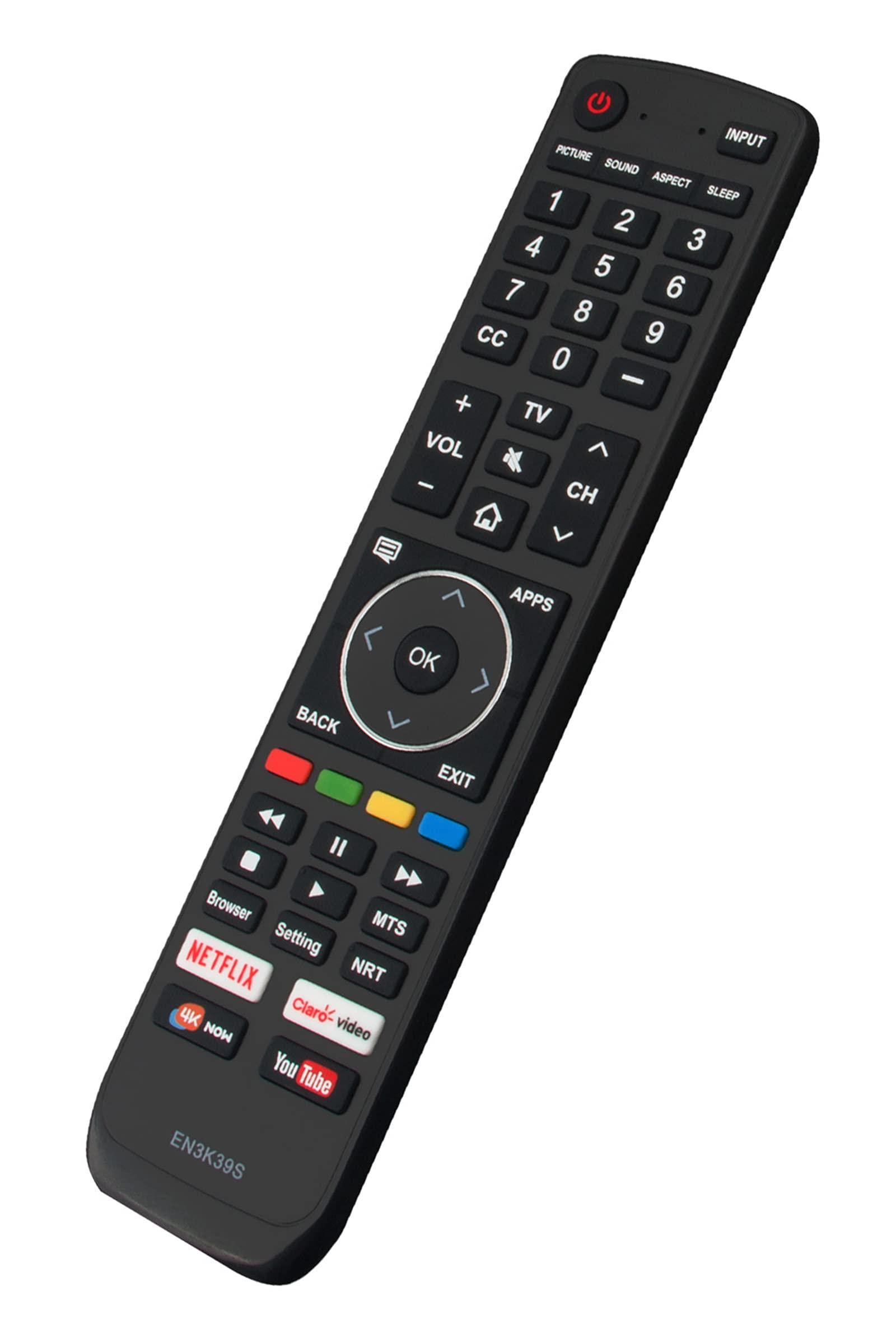 VINABTY EN3K39S Replaced Remote fit for Sharp 4K UHD Smart TV LC-40Q5020U LC-43Q7500U LC-50Q7003U LC-50Q7020U LC-50Q7050U LC-50Q7060U LC-50Q7070U LC-50Q7080U LC-50Q7180U LC-50Q7500U LC-55Q700U LC-55Q7020U